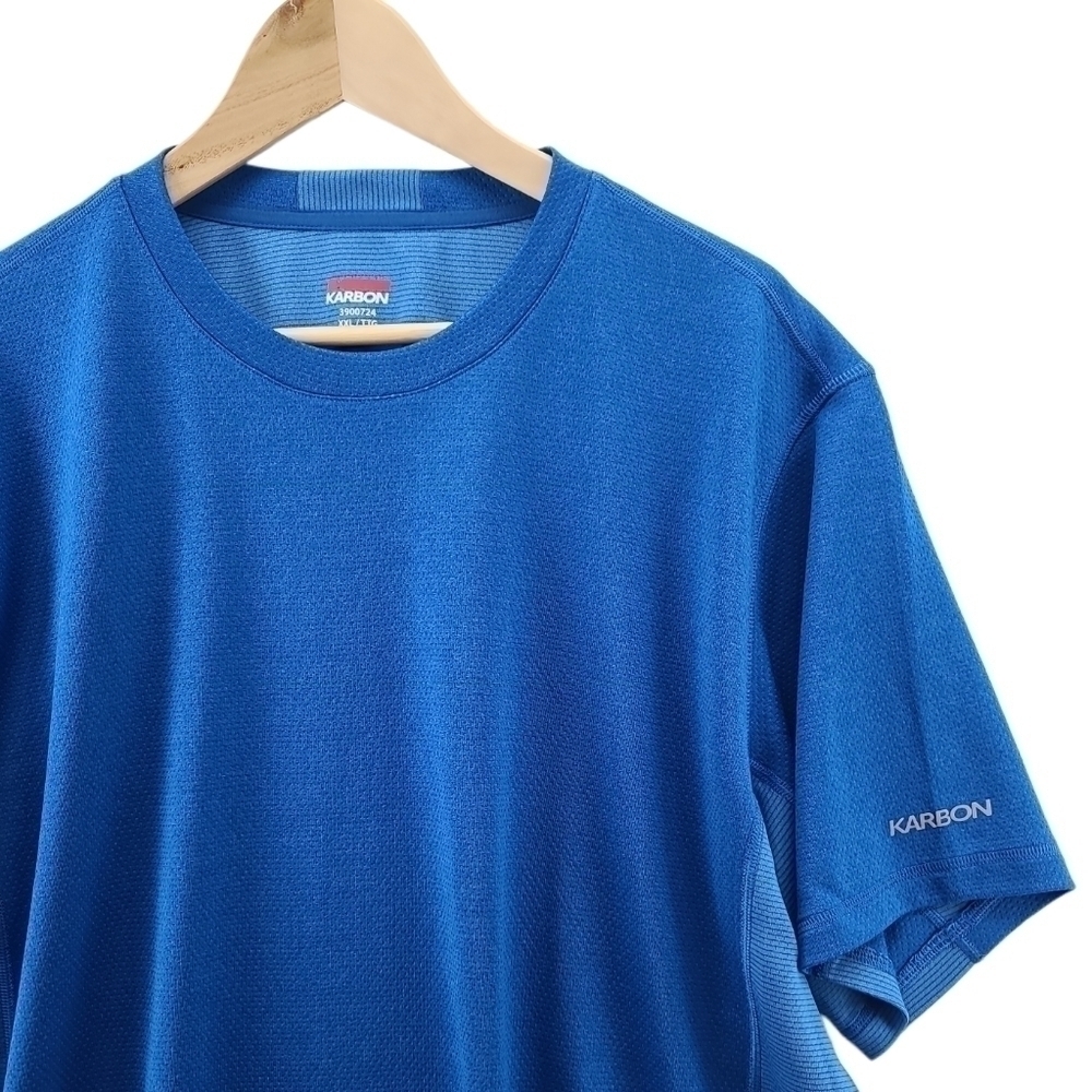 KARBON Men's Athletic Short Sleeve Tee T-Shirt Gym Wear Running Moisture Wicking